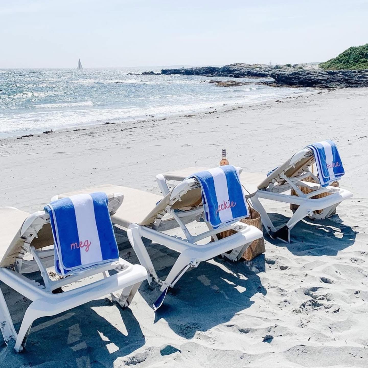 Personalized Large Microfiber Beach Towel