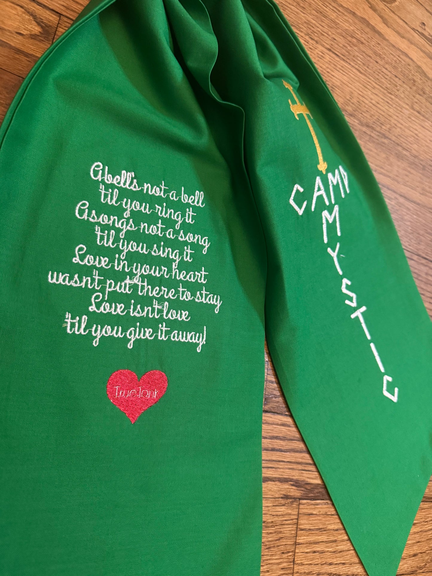 Camp Mystic Memorial Sash - All proceeds go to Mystic families and the Kerr Foundation