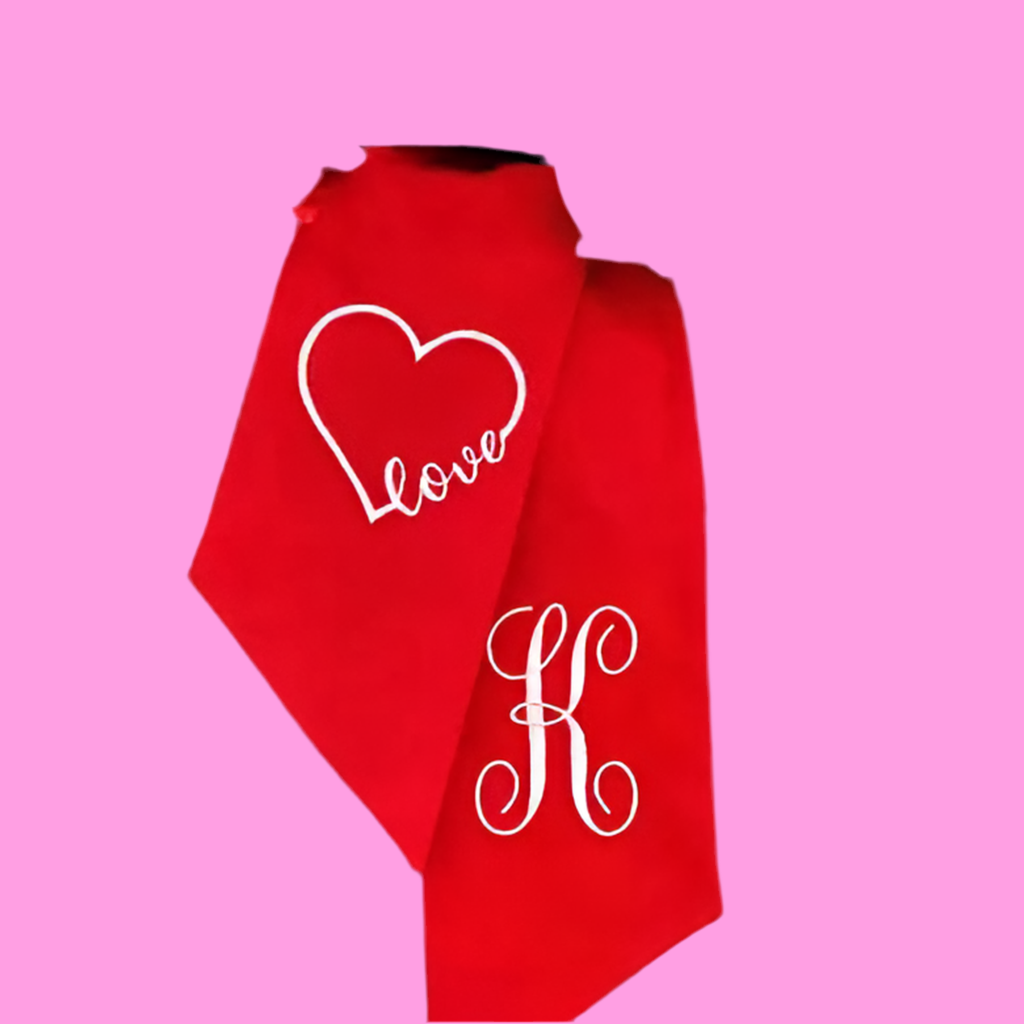 Valentines Wreath Sash