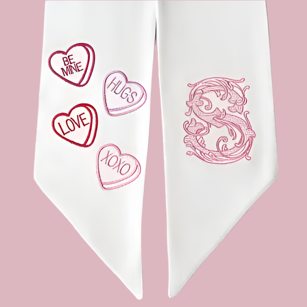 Valentines Wreath Sash