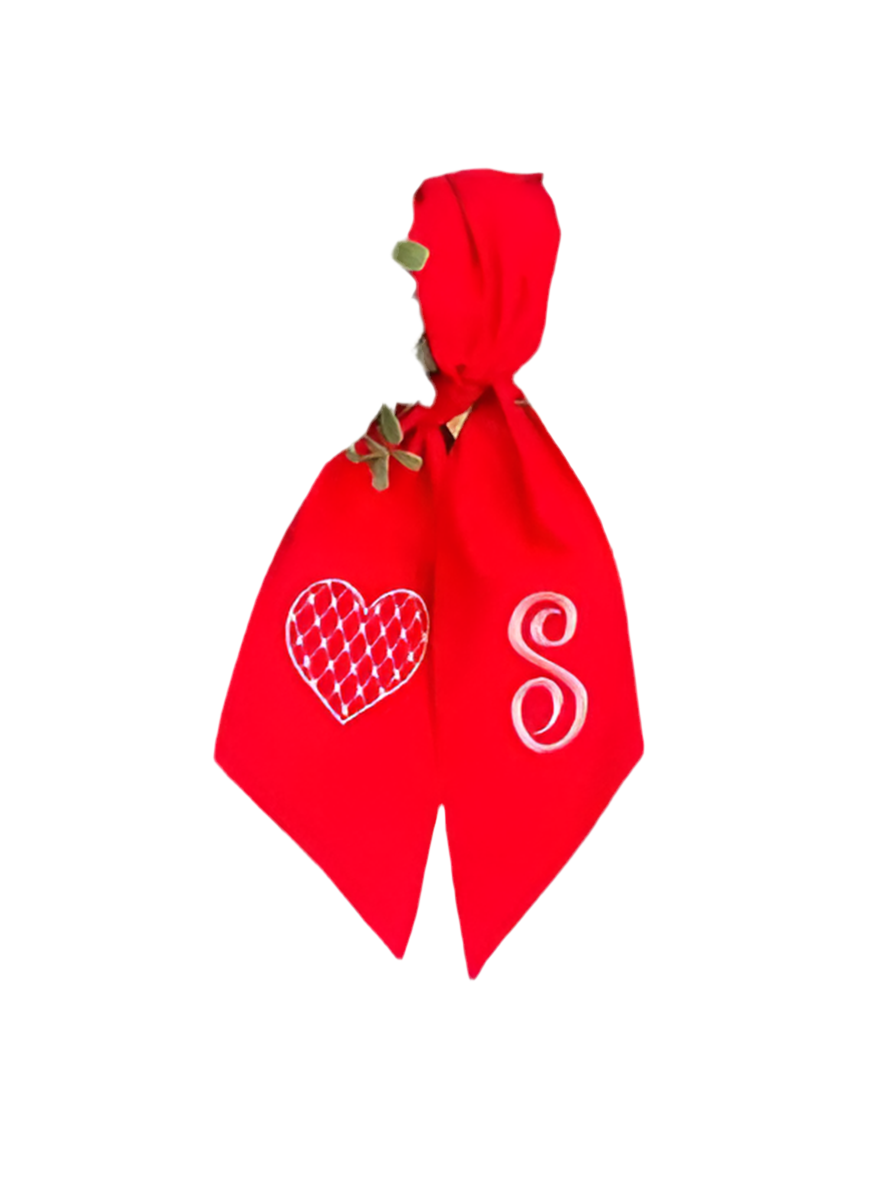 Valentines Wreath Sash