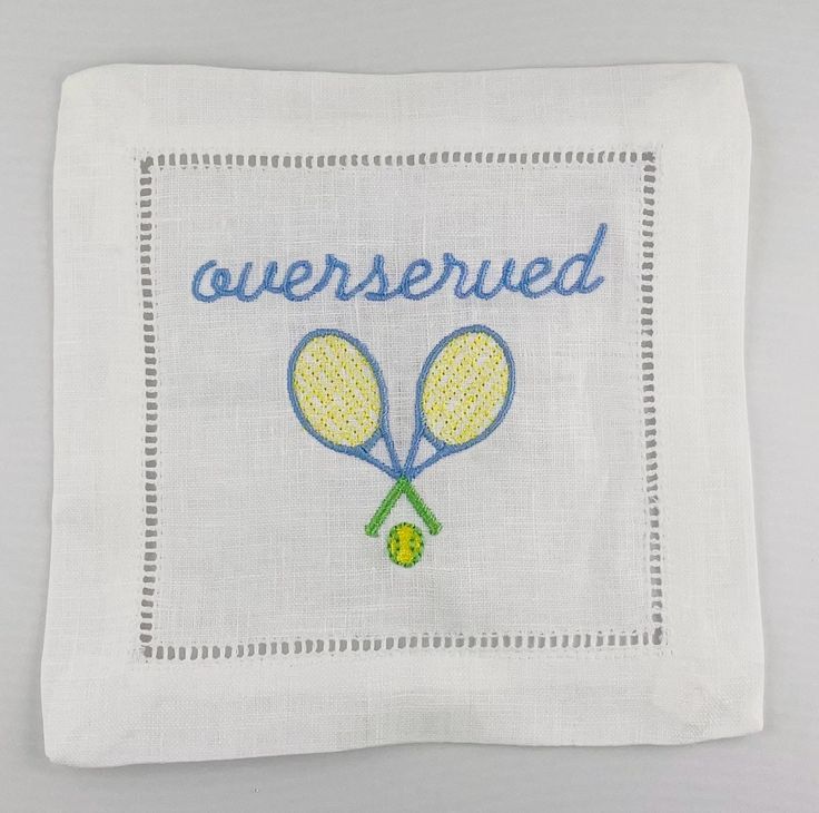 Custom Embroidered Napkins (6)