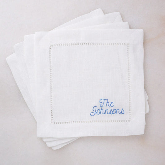 Custom Embroidered Napkins (6)